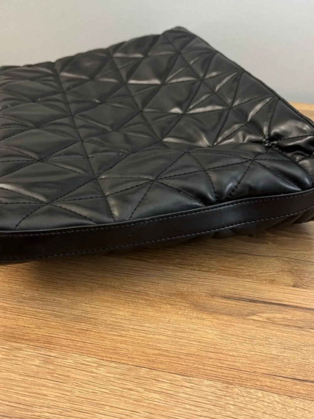 Love Moschino Black Quilted Tote with Gold Chain Handles